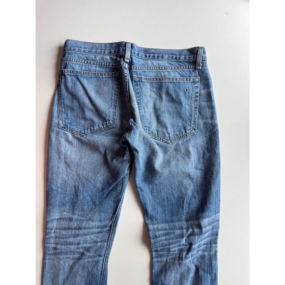 RAG & BONE The Dre Moss w/ Holes Ripped Boyfriend Jeans, Size 23 - Picture 8 of 16